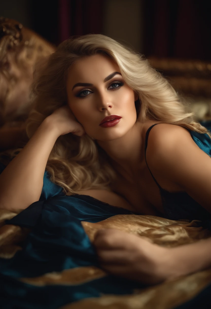 Naked blonde girl