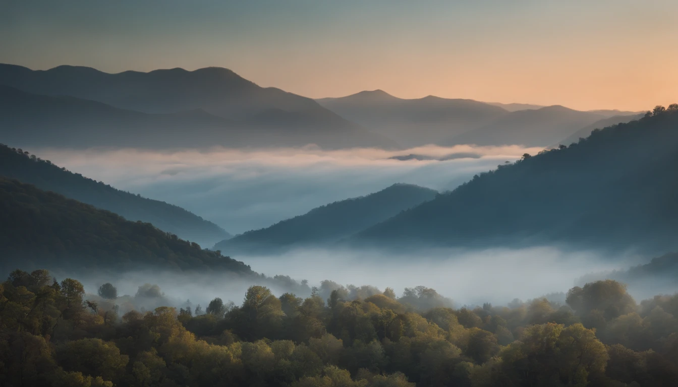Create an image that highlights the beauty and breadth of the newly formed sky.