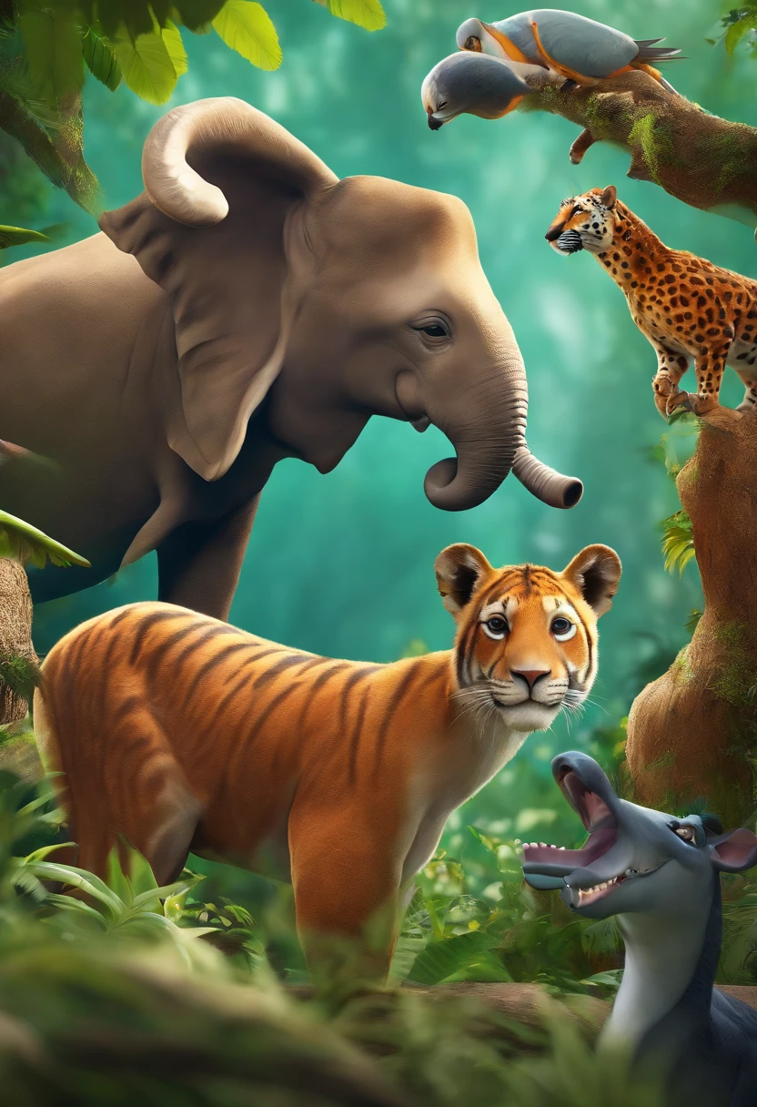 Zoo animals,fortnite graphics,for kids