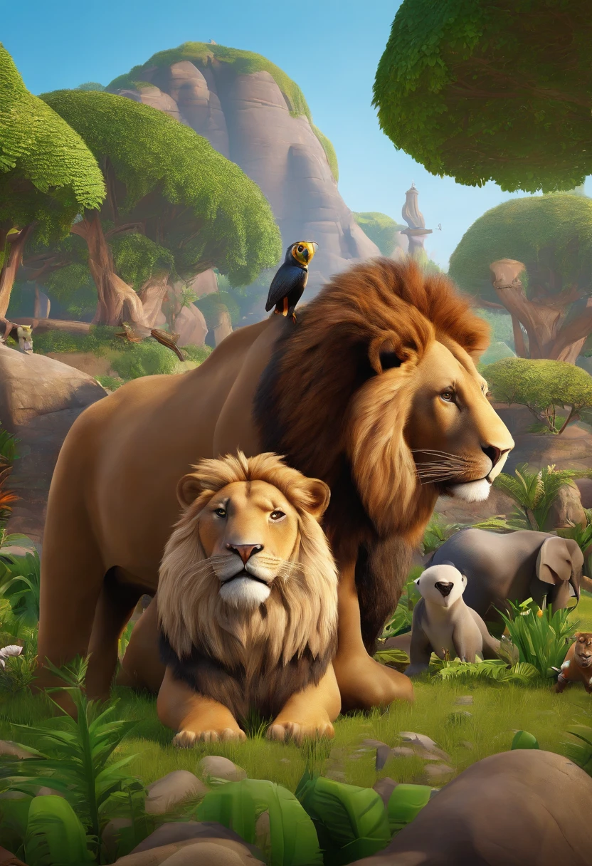 Zoo animals,fortnite graphics,for kids