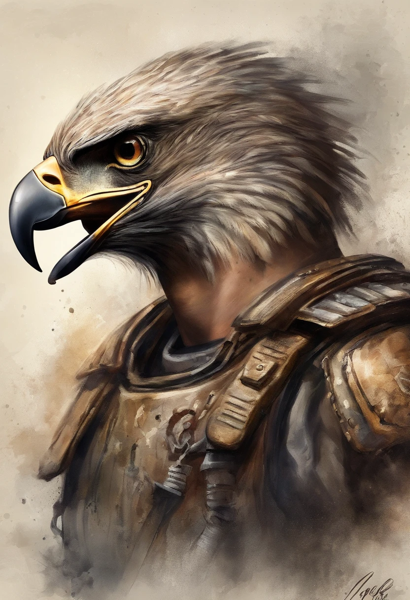 maximum quality, dramatic lighting, menacing pose, fierce expression, epic atmosphere, (((helmet shaped like an eagle's head))), (((tiro de corpo inteiro))),uma aguia feito de metal, ciborgue, estilo cyberpunk, mechnical, ((detalhes intrincados)), HDR, ((detalhes intrincados, hiperdetalhado)), incandescent bulbs, Cinematic Shot, vinheta, bokeh efeito beckground, (Caninos), (tiro de corpo inteiro).
