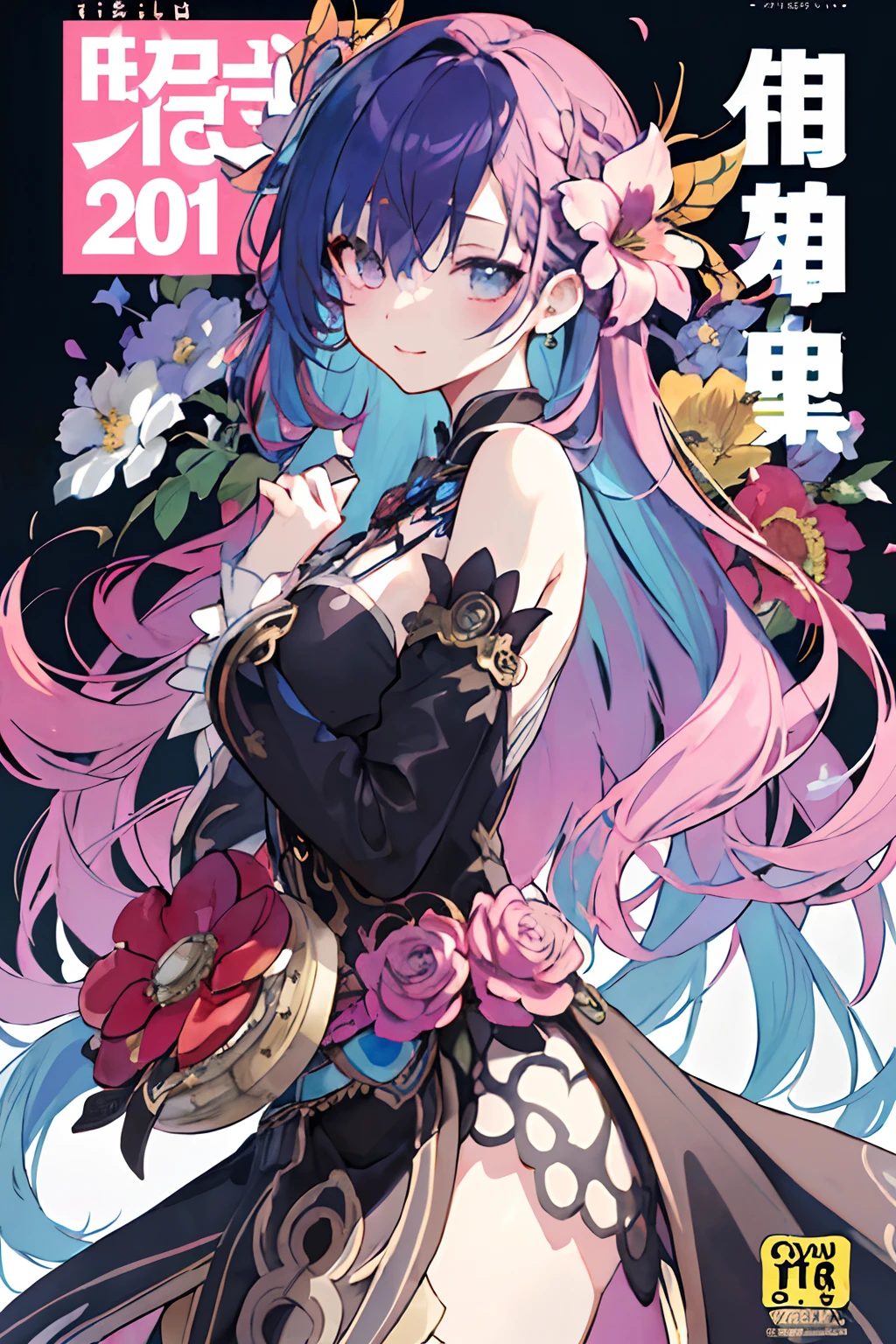 maximalism artstyle、Steampunk style、gear wheel、makina、metals、neon theme、、Suprematism、、Hyper-detailing、hyper quality、、beautifuly color、faces、Her hair is flowers、florals、The hair、florals、butterflys、gear wheel、Steampunk 1 Girl Kawaii、、、high detal、hightquality、Back lighting、Hair and clothes are metal、The upper part of the body、hightquality、bodyhair、webbed dress、The upper part of the body、black backgrounds、hair with flower、Small breasts with flowers、Flowers and floating hair、One Girl Floating、tiny chest、Marbling of hair and clothes、looking at viewert、Original、Lower your arms、paper cutting、black backgrounds、flowers background、hair with flower、hair with flower、hair with flower、hair with flower、The hair、hair wavy、diffuse lighting、Abstract、Butterfly with body、Hair and flowers、Large top sleeve、float、[[Hair above one eye]]、murky
(magazine:1.3), (cover-style:1.3), Fashionable, femele, with a vibrant, outfits, the pose, the front, Colorful, Dynamic, Background with, element, I'm confident, expresive, ngel, statement, accessorized, An majestic, coiled, surroundings, Touch, The scene, Texto, covers, It's bold, captures the attention, Titles, Stylish, Font, Catchy, headline, The large, Impressive, moderno, Trendy, Focus, lo fashion,Steampunk Girl、qipao dress(​masterpiece、top-quality、top-quality、watercolor paiting(Curly)、Official Art、Beautifully Aesthetic:1.2)、(1girl in:1.3)、(Fractal art:1.3)、The upper part of the body、from side、looking at the viewers、patterns、(rainbow-colored hair、colourful hair、Half blue and half pink hair:1.2)、Eau、liquids、​​clouds、colourfull、starrysky、stele、