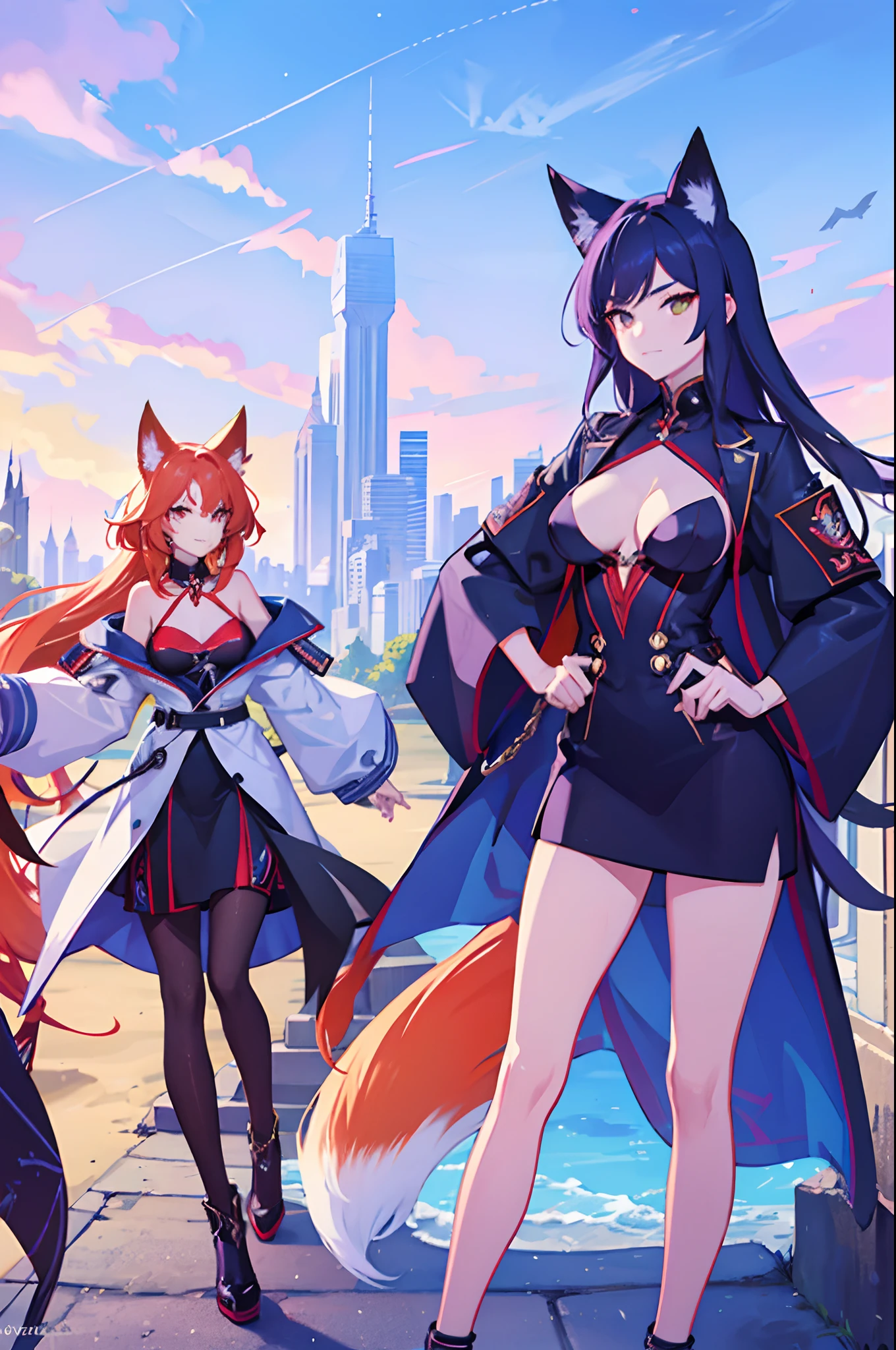 fox lesbians being slay and awesome in the summer city time