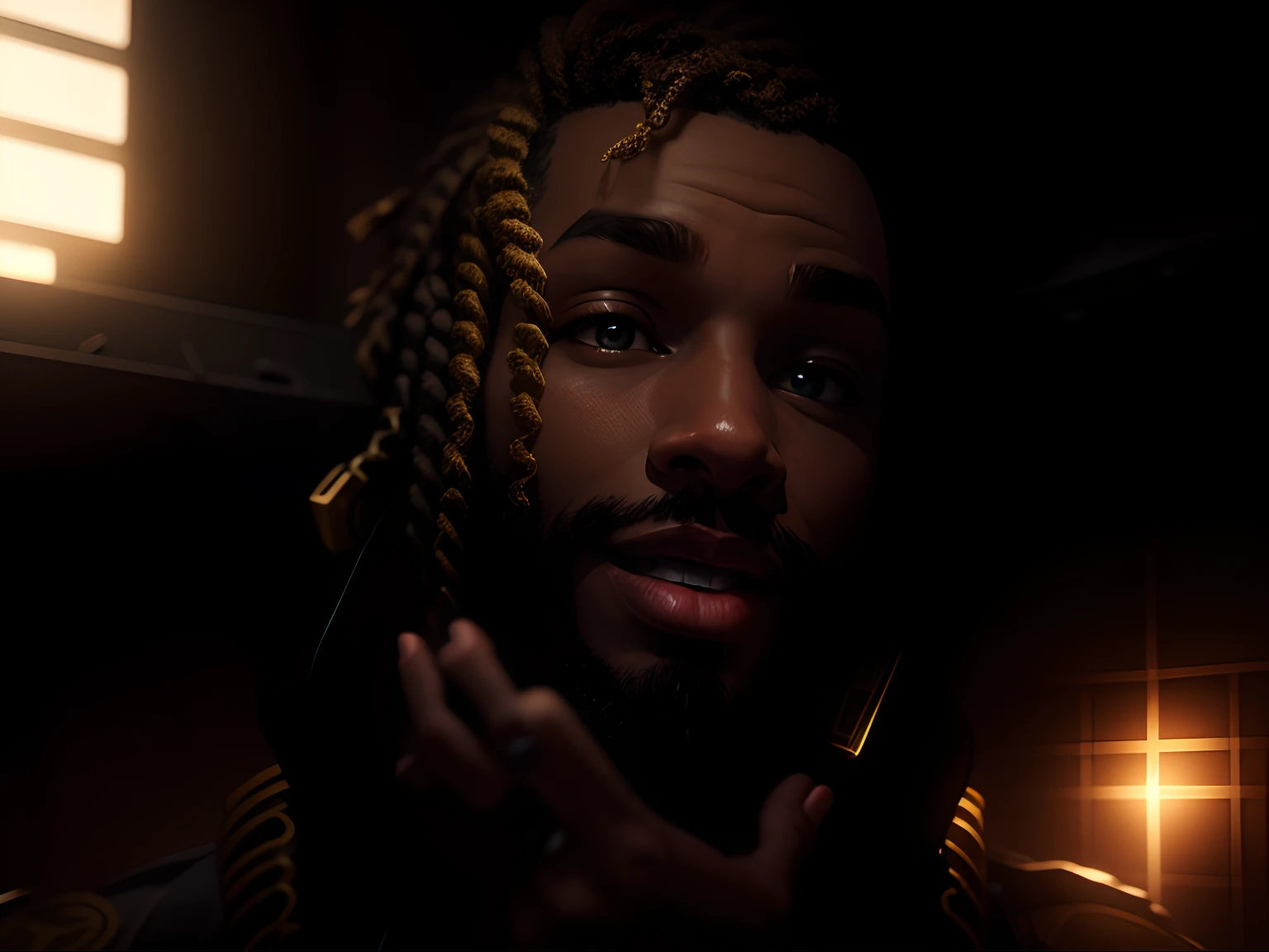 Rapper, volumetric lighting, advanced textures