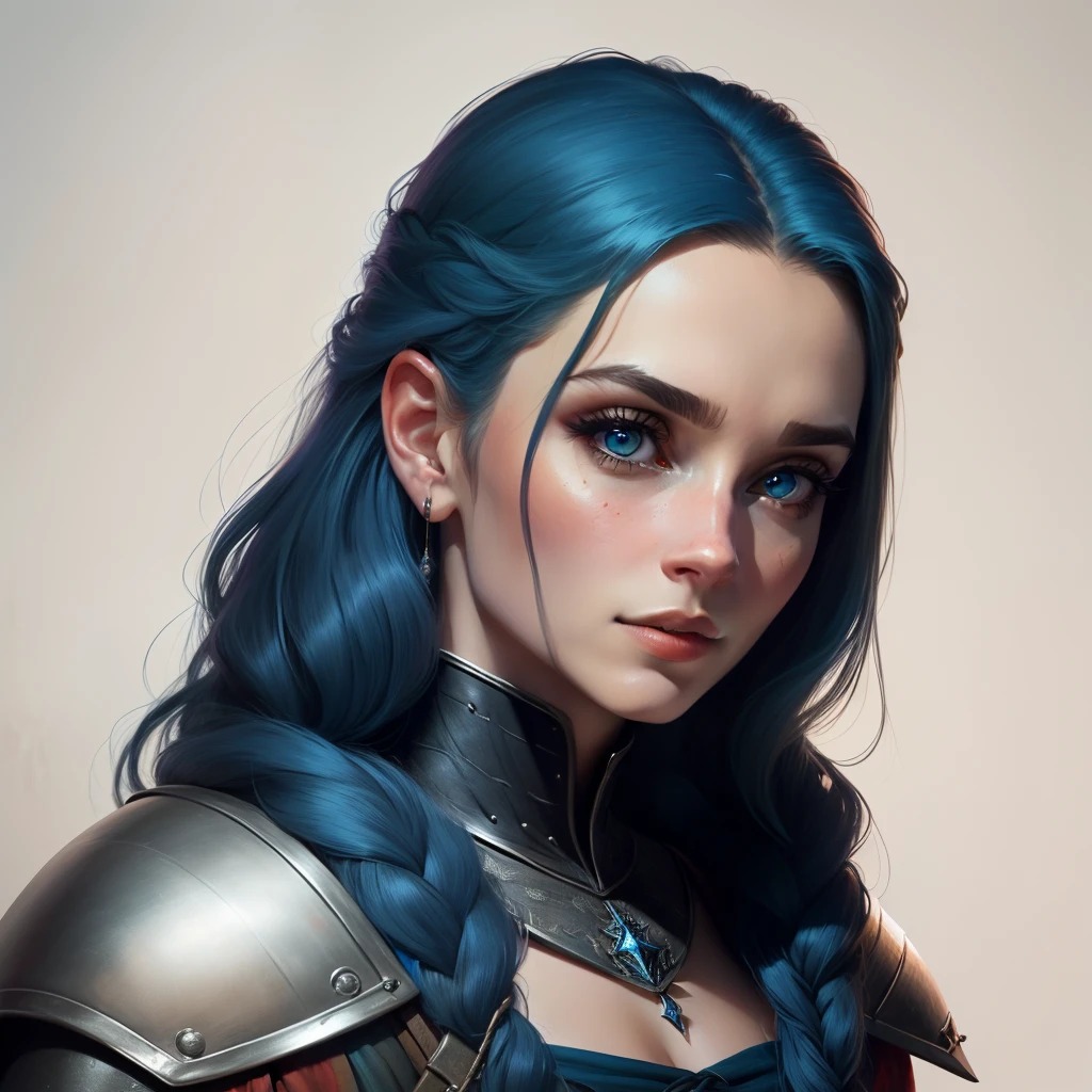 uma pessoa com um rosto de elfa, filme de rpg medieval, filme ainda da garota elfa maga, maquiagem, Deusa elfa, Lord of the Rings, the witcher, azul