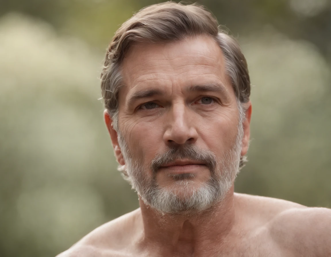 HD masterpiece, beste-Qualit, high resolucion, 4k, religion, (((1 vieux homme nu de 70 ans))) (Barbe blanche) traits du visage forts torse poilu, fat, marche dans le sable. hairy chest, brief, brumes volumineuses, nuit profonde, brume, background : brume et vapeur verte