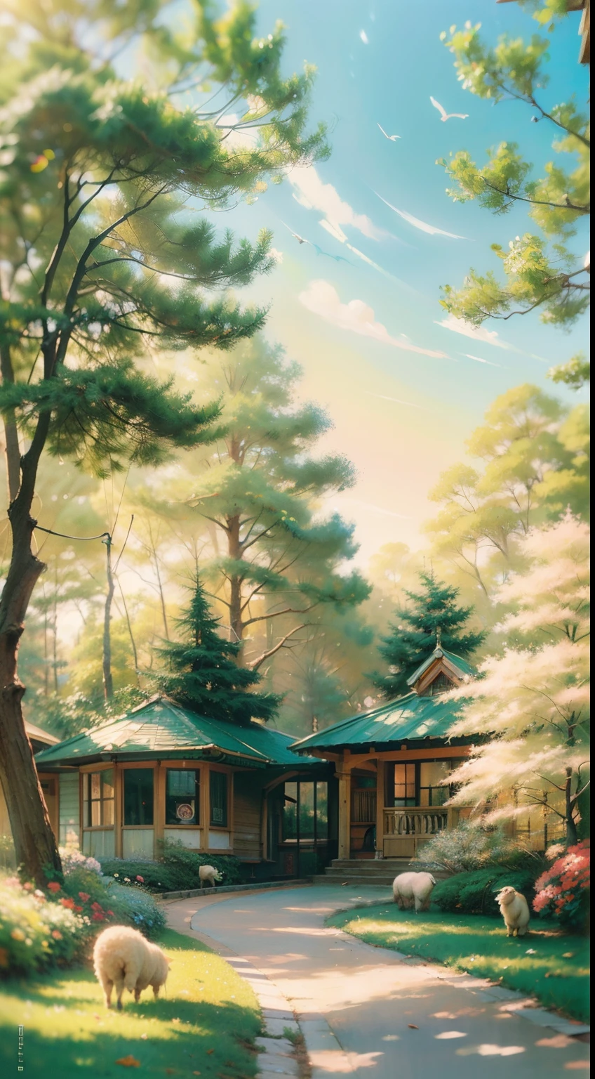 best quality,ultra-detailed,realistic,classic oil painting style,pastels,soft brushstrokes,warm tones,natural lighting,beautifully rendered details,fine texture,romantic atmosphere,traditional composition,peaceful scenery,serene expression,tranquil mood,subtle colors,impeccable craftsmanship,delicate facial features,gentle eyes,detailed hair,charming smile,authentic portrayal,meticulous attention to detail,vintage aesthetic,timeless masterpiece,artistic skill,graceful posture,harmonious composition,serene and idyllic background,pure and innocent beauty,traditional clothing,evocative landscape,skillful artist's hand,ethereal atmosphere,sunlit meadow,gentle breeze,bleating sheep,connect with nature,warm and inviting,impressionistic touches,vibrant color palette,captivating artwork,evoke a sense of nostalgia,classic elements,storytelling within the image,hearkens back to a bygone era