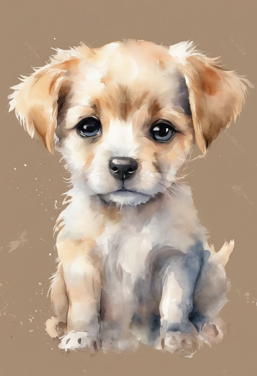 puppy,fofinho, Chibi, fundo simples, adorable animal, kawaii