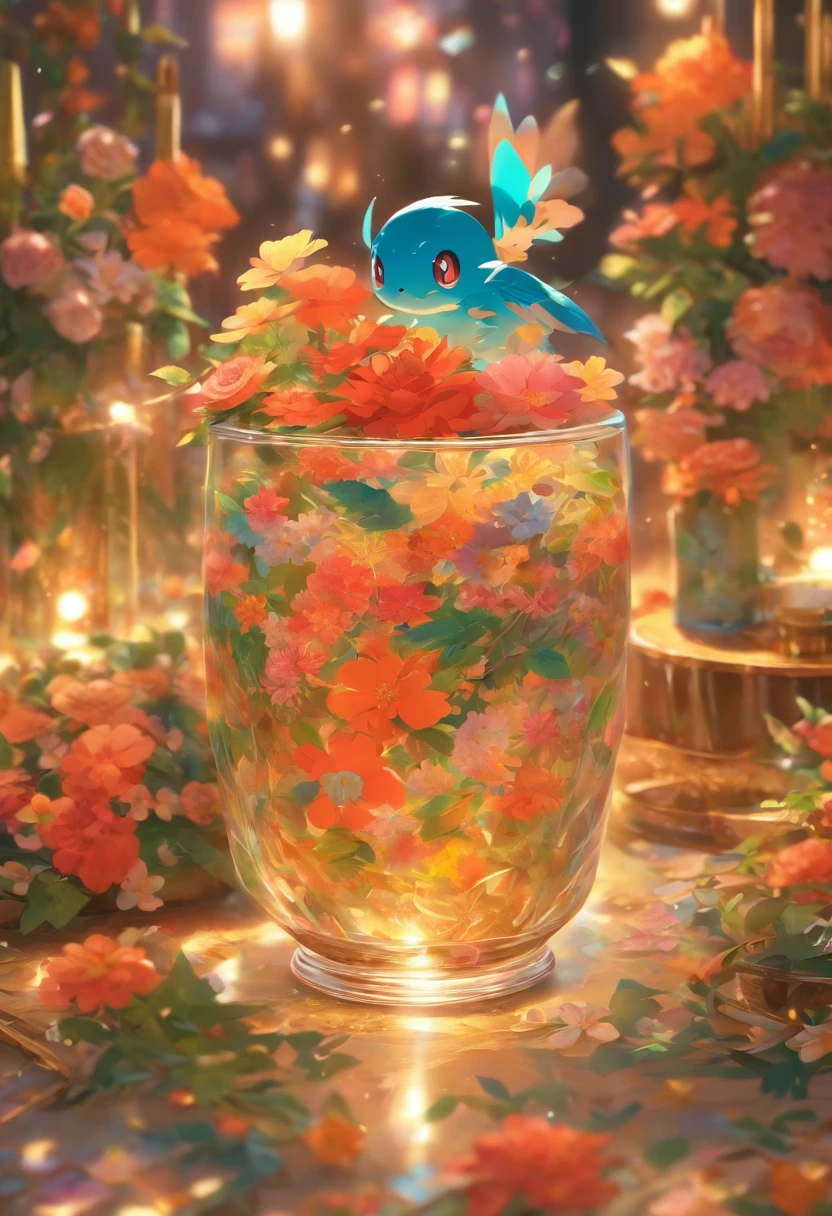 Um vaso de flores sobre a mesa