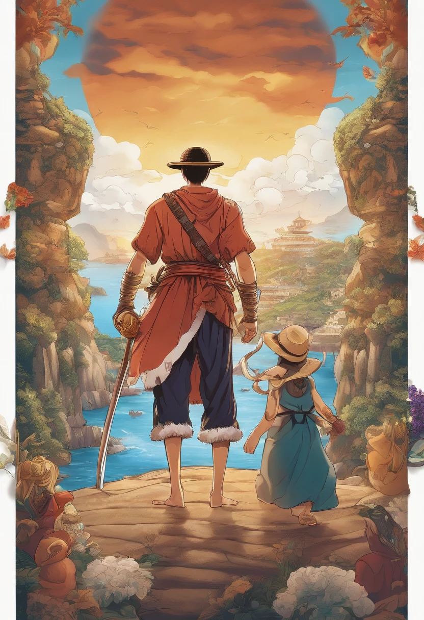 4k, Onepiece characters for mug design