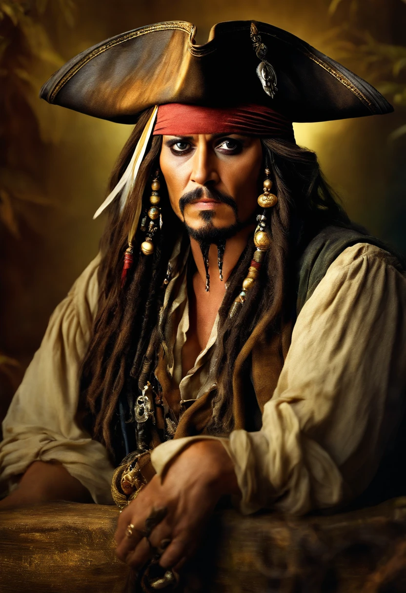 jack sparrow with gold