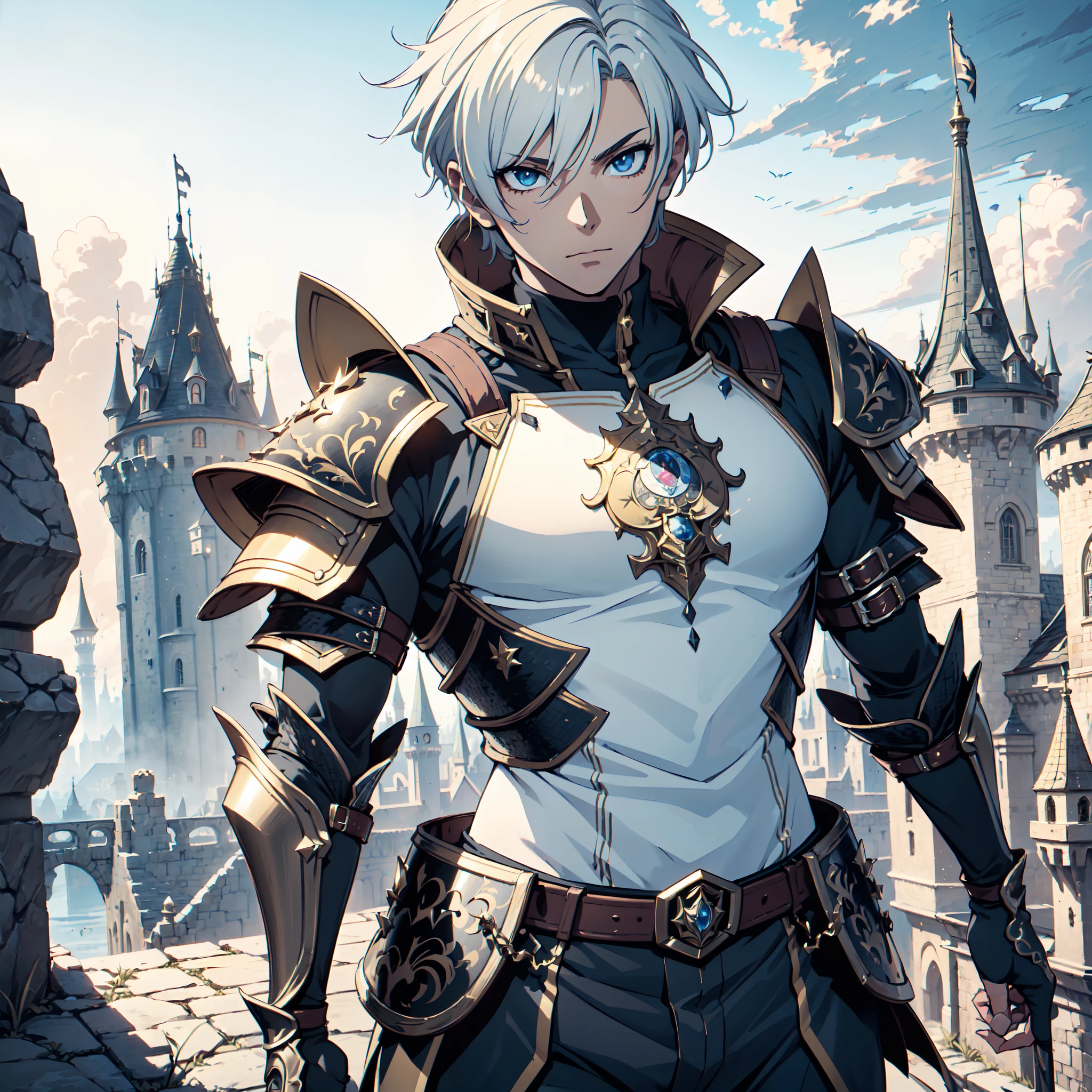128K Ultra High Definition,
128K Ultra High Quality,
128K Ultra High Resolution,
Best Definition,
Best Quality,
Best Resolution,
Perfectly Detailed,
Perfectly Designed,
Extremely Detailed,
Extremely Designed,
Hyper Detailed,
Hyper Definition,
Hyper Quality,
Hyper Resolution,
Masterpiece,
(((Anime))),
Body Shot,
(((1 Boy))),
Handsome,
Mascular Body,
Hyper Detailed Short Hair,
(((Hyper Detailed Armor Plates))),
(((Hyper Detailed Cuirass))),
(((Hyper Detailed Baron Armor))),
(((Fantasy Castle Background Scenery))),