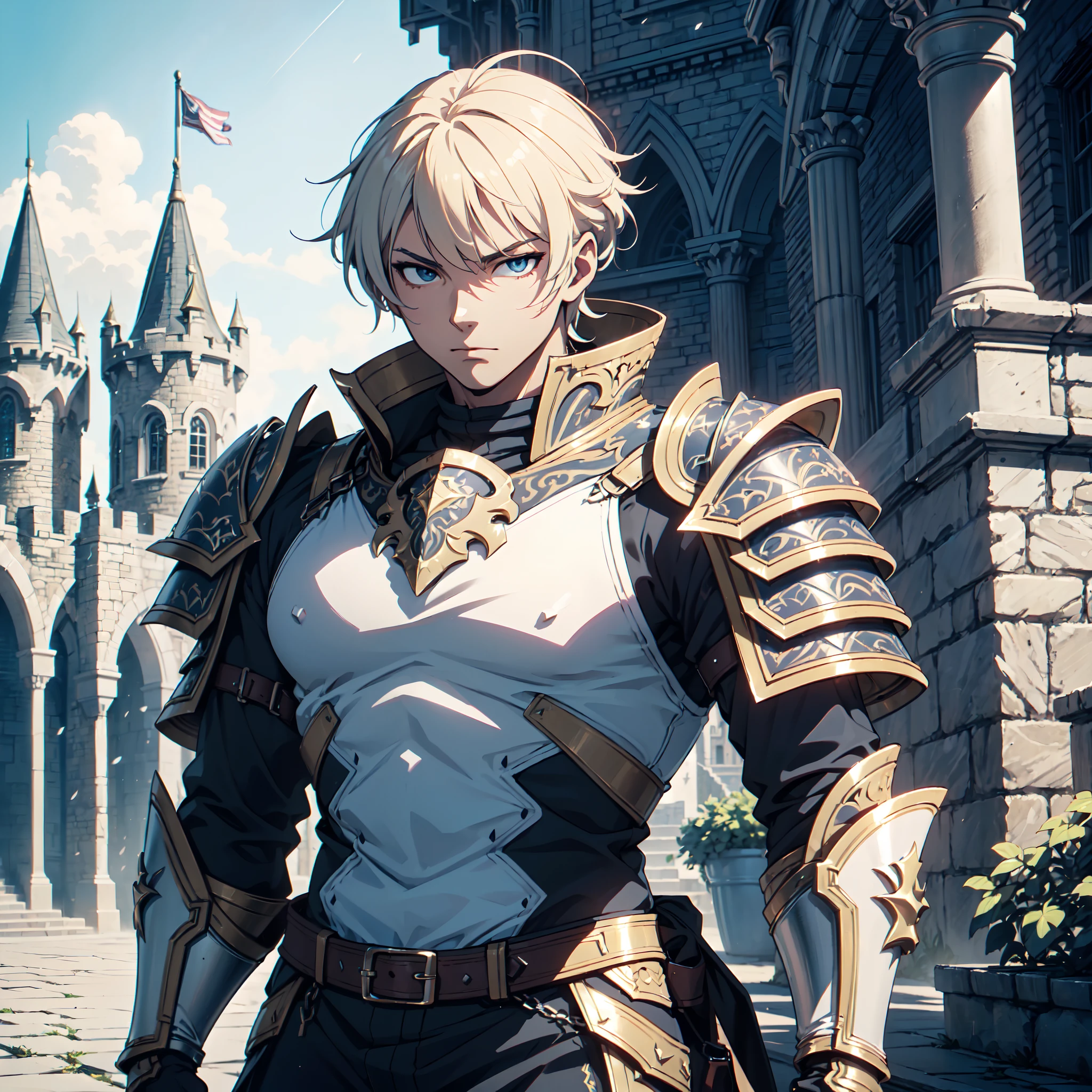 128K Ultra High Definition,
128K Ultra High Quality,
128K Ultra High Resolution,
Best Definition,
Best Quality,
Best Resolution,
Perfectly Detailed,
Perfectly Designed,
Extremely Detailed,
Extremely Designed,
Hyper Detailed,
Hyper Definition,
Hyper Quality,
Hyper Resolution,
Masterpiece,
(((Anime))),
Body Shot,
(((1 Boy))),
Handsome,
Mascular Body,
Hyper Detailed Short Hair,
(((Hyper Detailed Armor Plates))),
(((Hyper Detailed Cuirass))),
(((Hyper Detailed Baron Armor))),
(((Fantasy Castle Background Scenery))),