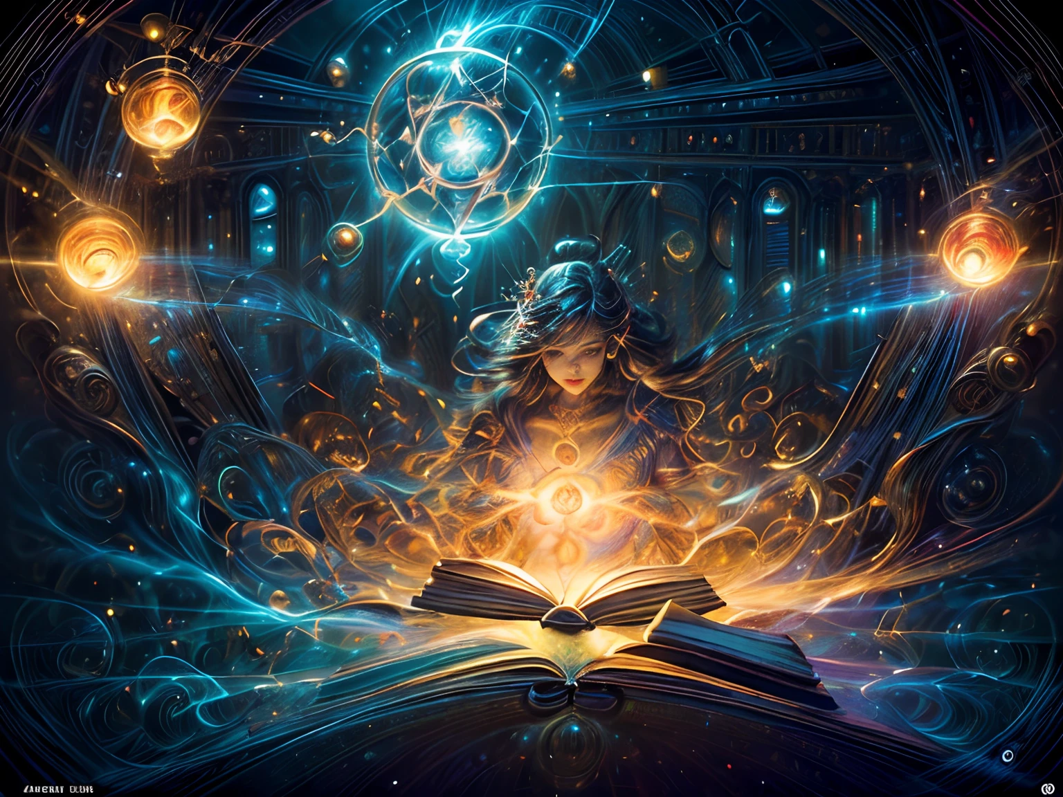 (masterpiece, top quality, best quality, official art, (beautiful and aesthetic:1.4) ),(centered book illustration:1.5), pages bursting with vibrant and active colors, light bulbs and symbols of ideas springing forth, dynamic swirls of imagination, luminous thoughts intertwining, radiant energy of creation, (depicting the power of knowledge and creativity:1.7), lively and inspiring atmosphere