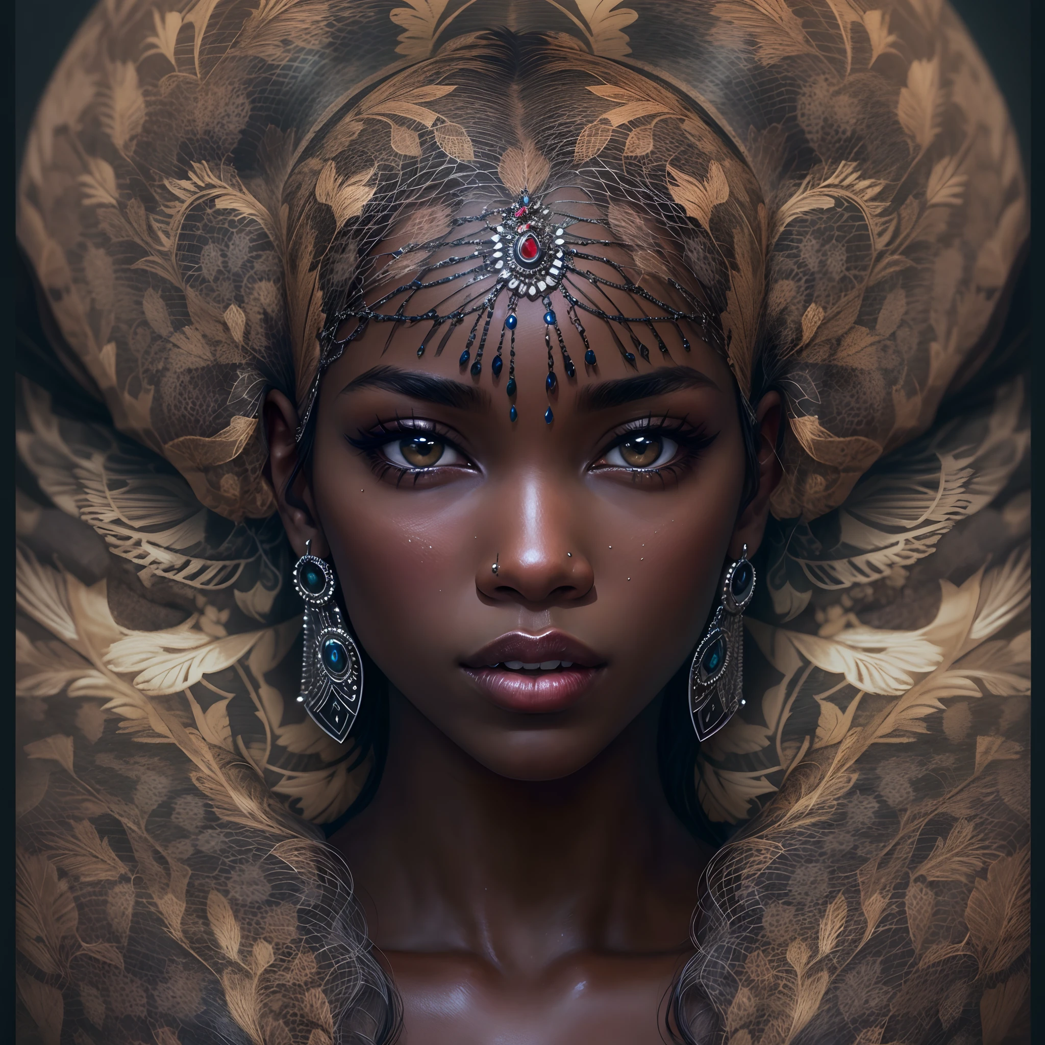 The most beautiful ebony woman's face