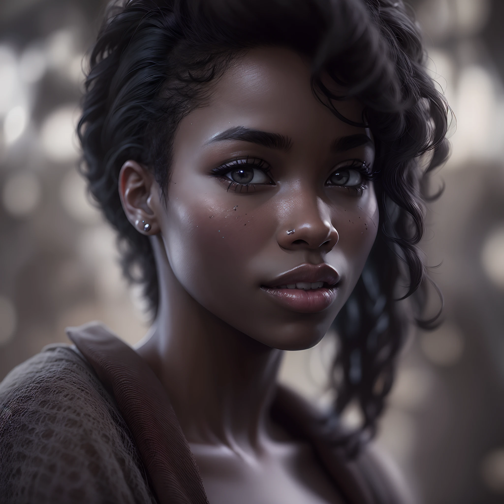 The most beautiful ebony woman's face