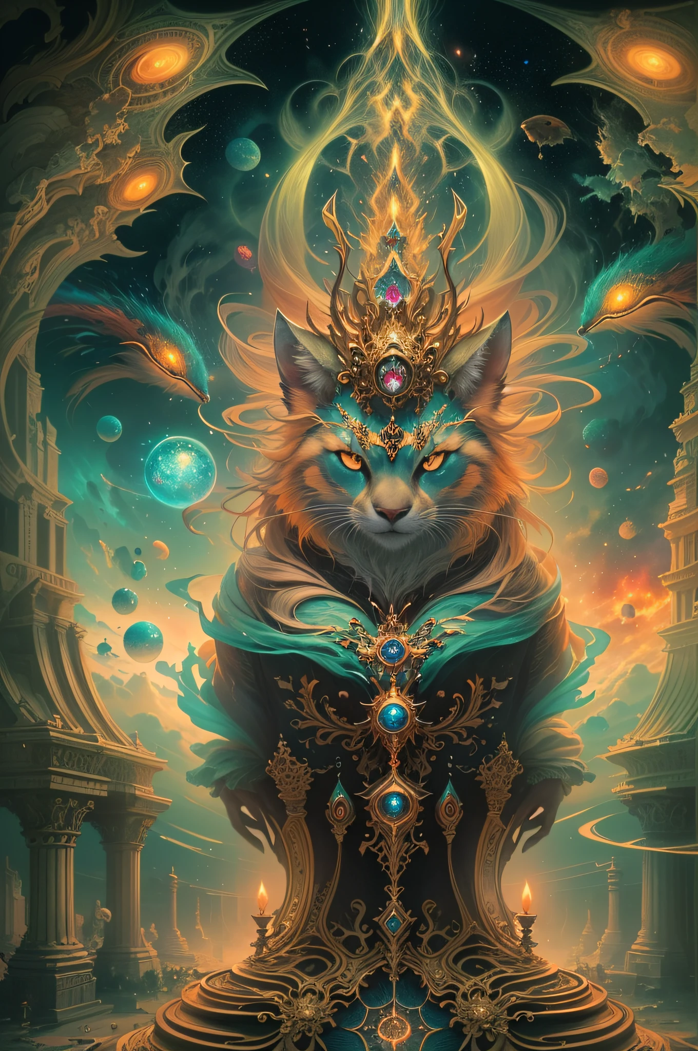 Thrilling dreams, ultra-realistic realism, abstracted, psychedelia, tmasterpiece,PsyAI, (tmasterpiece,best qualtiy:1.2),illustration,8k wallpaper,Dazzle,(Portals:1.1),(Otherworldly creatures:1.2),(magic energy:1.1),(floating debris:1.05),(glowing third eye:1.1), (strong lights:1.05), (illumination:1.05), (fantasy:1.15), (hyper realisitc:1.1), (mistic:1.05), (intriguing:1.05), (Ethereal:1.08), (mistic:1.1), (cosmic:1.05), (interdimensional:1.1), (unearthly:1.05), (spellbinding:1.1), (Unforgettable:1.05), (Fantasy art: 1.1),(number art:1.05),(magic realism:1.08),(Epic:1.1),(concept-art:1.05),(highly detailed:1.1),(cinematic ligh:1.05),(ultra-realistic realism:1.05),(mistic:1.05),(astounding:1.1),(andrey surnov:1.05),(mind bending:1.1),(big breasts enchanting:1.05),(Unbelievable:1.05),(otherworldly landscapes:1.1),(breath-taking:1.05 ), (incredulous:1.05), (portal opening:1.05)