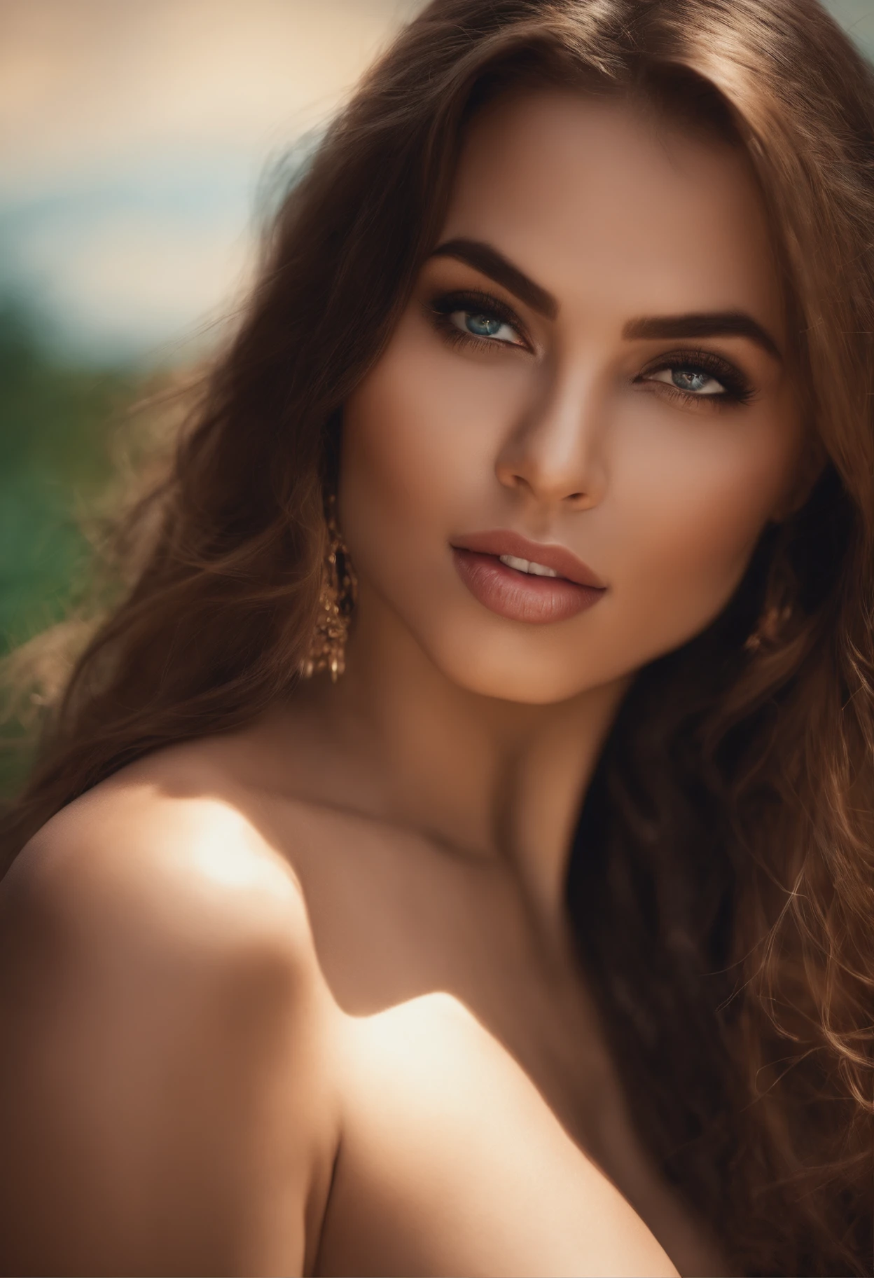 make a sexy image of a girl showing the boobs