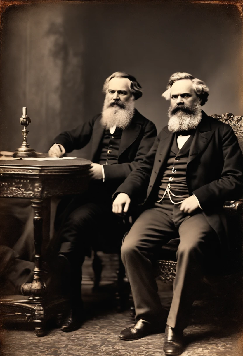 karl marx  e engels altaqualidade carton