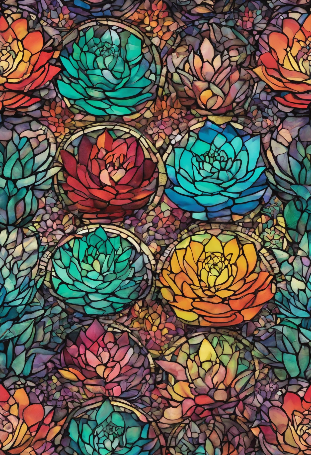 Psychedelic succulent plants