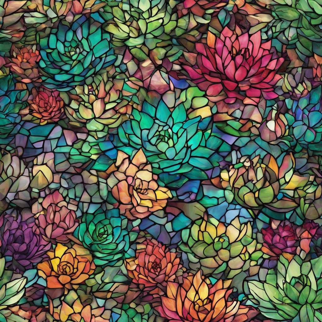 Psychedelic succulents
