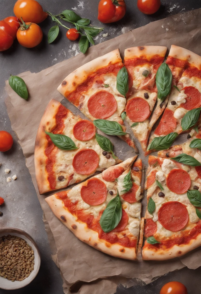 A delicious pizza, Italian restaurant cinematic and ultra 8k UHD