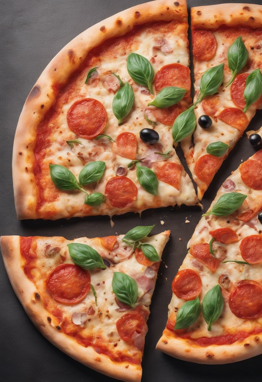A delicious pizza, Italian restaurant cinematic and ultra 8k UHD