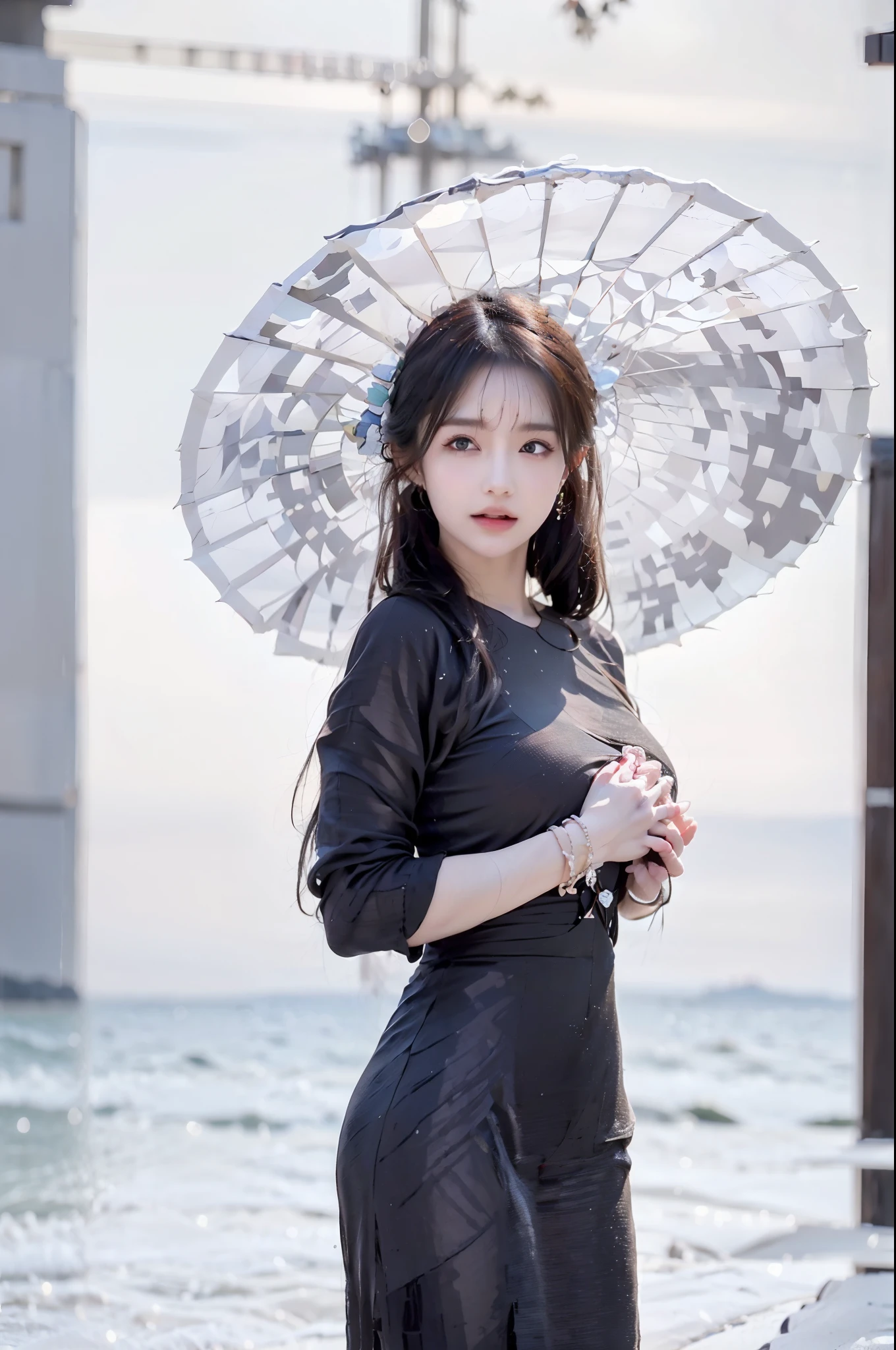 masterpiece, best quality, (realistic, photo-realistic:1.37), 8k, an extremely delicate and beautiful, amazing, finely detail, official art, absurdres, incredibly absurdres, huge filesize, ultra-detailed, extremely detailed, beautiful detailed girl, 1girl, (perfect female figure), full body, middle breasts,