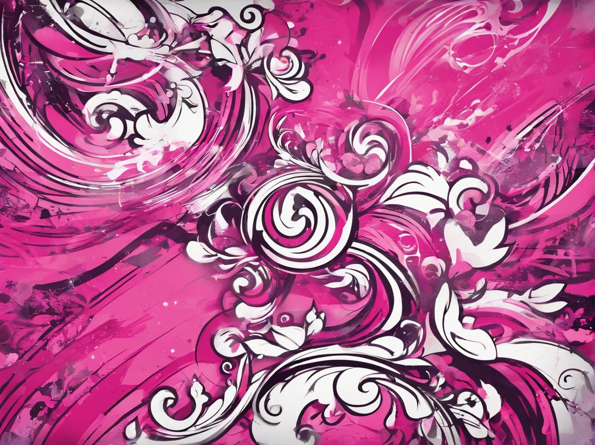 beautiful pink and white backround with swirly aesthetic