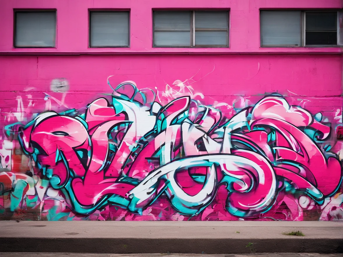 "Renny" written in pink and white
