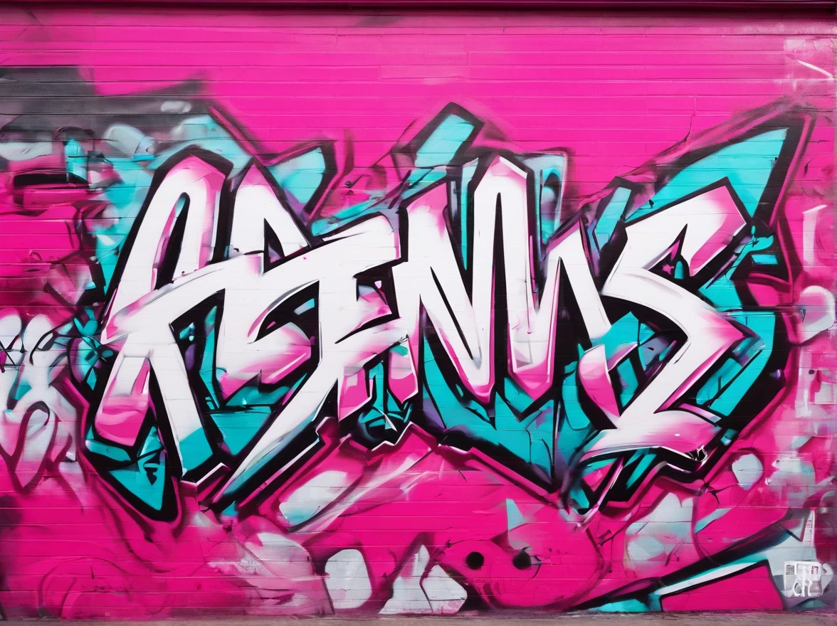 "Renny" written in pink and white