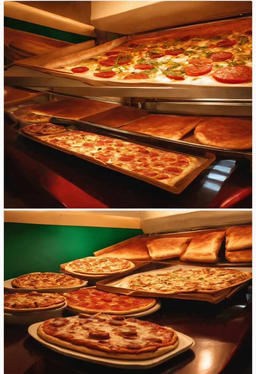pessoas comendo pizzas na pizzaria serra alta