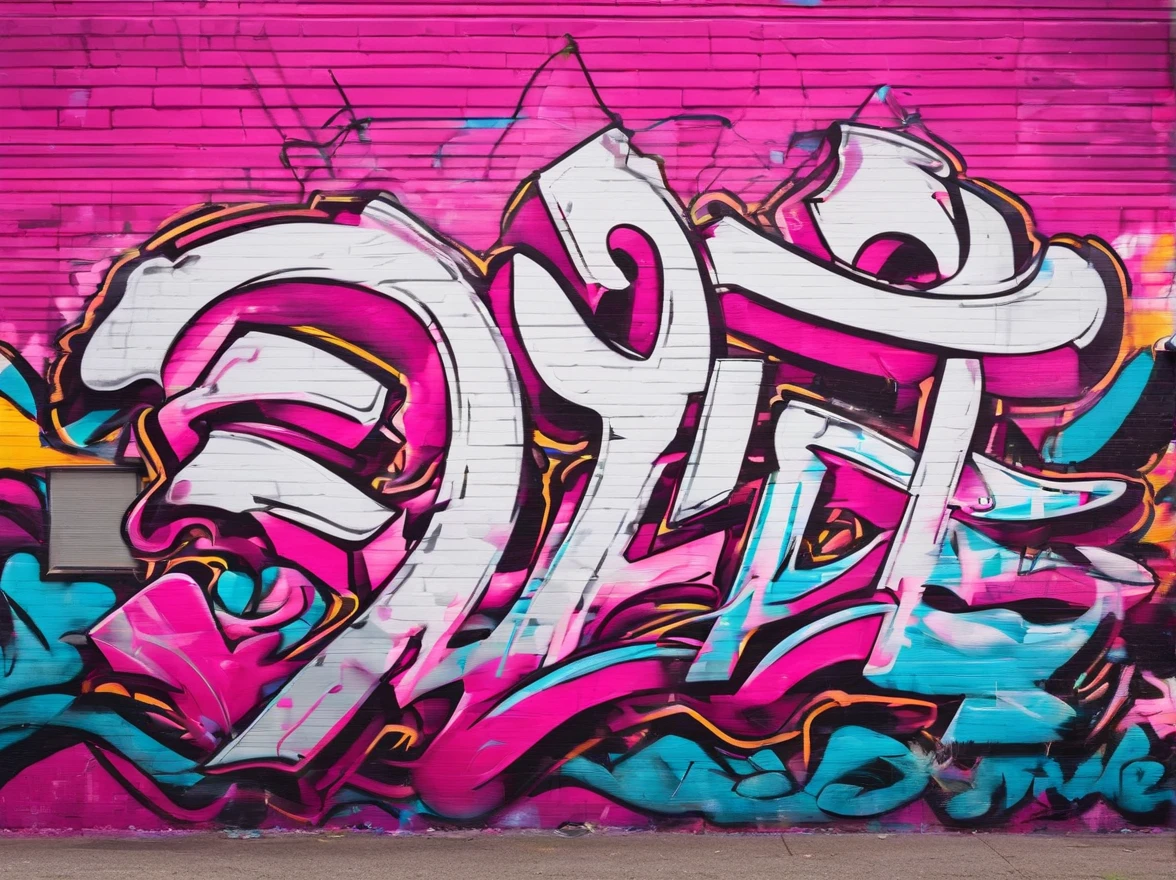 "Renny" written in pink and white