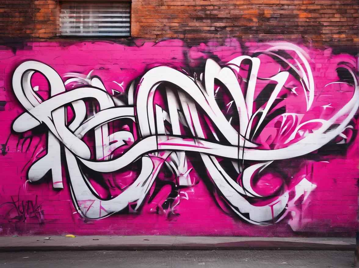 "Renny" written in pink and white
