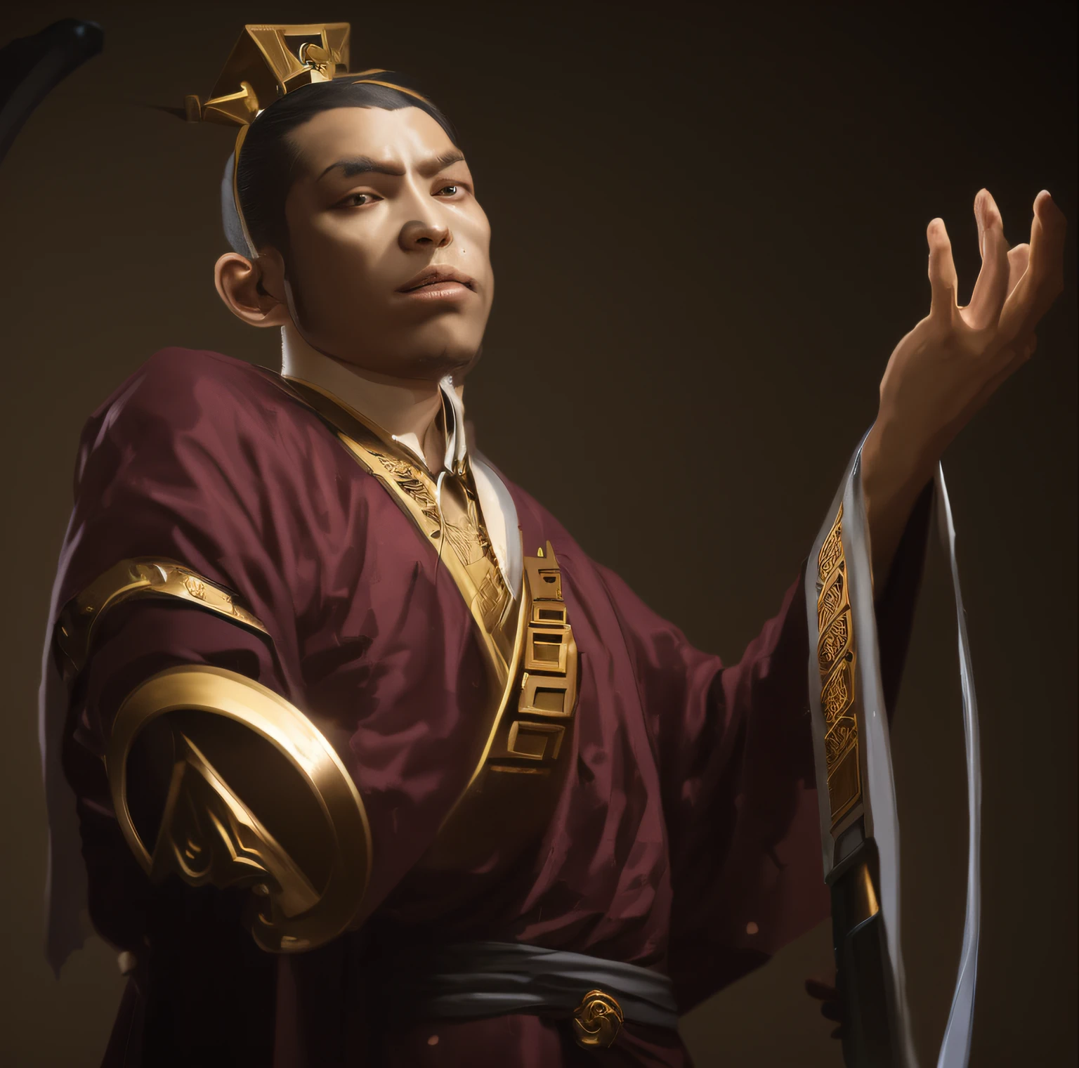 Man in robes with a sword