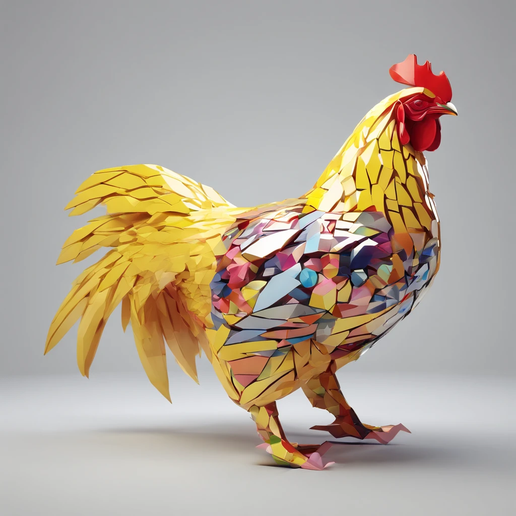 body builder、Only the head is a chicken human、colourfull、Perfect alignment, body builder、Chickens only the head，Crystal Vase，Rose flower, Wearing sunglasses, cheerfulness, Standing position, Abstract beauty, Centered, Looking at the camera, Facing the camera, Approaching perfection, Dynamic, Highly detailed, Smooth, Sharp Focus, 8K, hight resolution, Illustration, art by carne griffiths and wadim kashin, White background、Kitchen car、body builder、Man with a chicken head、Create a captivating photoshoot featuring Chicken Man, Wear a magnificent tanjak as a traditional headpiece. A majestic head places a chicken human on an enchanting grand throne, Castle in Another World. Use creative editing techniques、Head blends chicken human and luxurious settings seamlessly, Elevate the overall atmosphere with subtle magic and ethereal elements. This piece should evoke a strong sense of awe, power, and Enchanted, Head dressed in glittering yellow costume、Invites viewers into an enchanting and mythical world ruled by a human chicken king