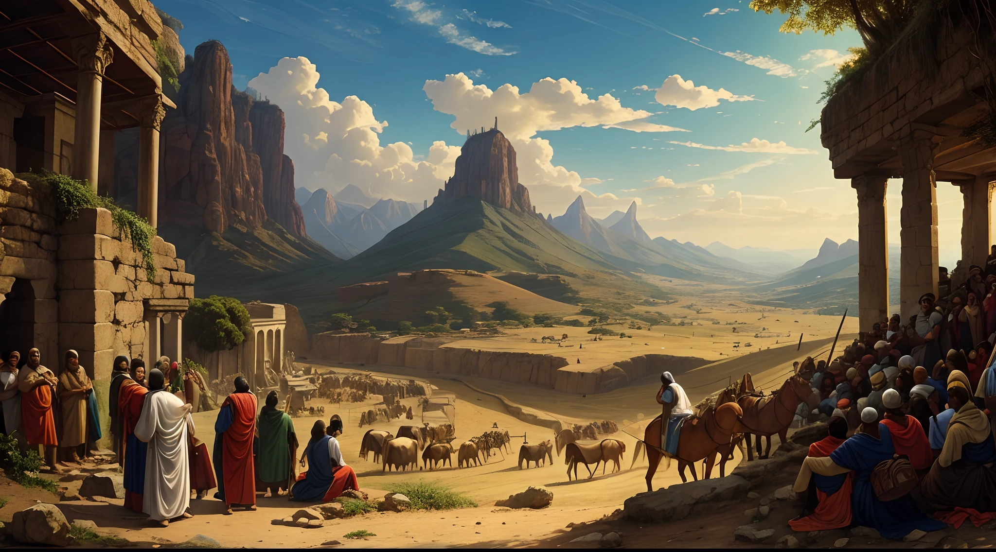 pessoas do tempo de Jesus Cristo, epic biblical landscapes