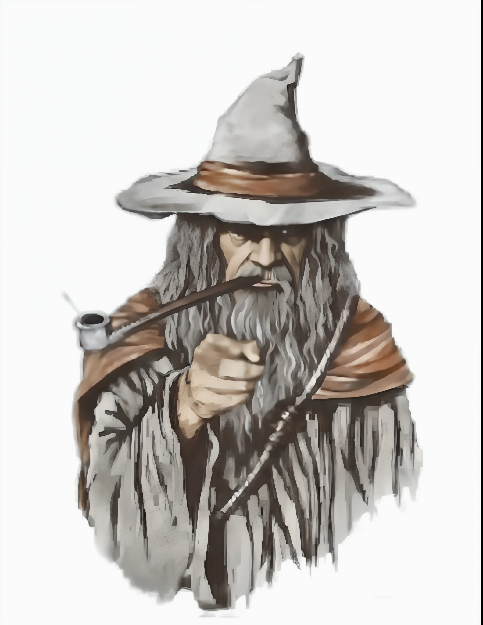 Gandalf smoking a pipe and blowing smoke rings, portrait, (((cartoon style))), lord of the rings, painting
Great wizard's hat, ((((smoke rings))))
Atey Ghailan, by Jeremy Mann, Greg Manchess, Antonio Moro, trending on ArtStation, trending on CGSociety, Intricate, High Detail, Sharp focus, dramatic, photorealistic painting art by midjourney and greg rutkowski, bokeh on background