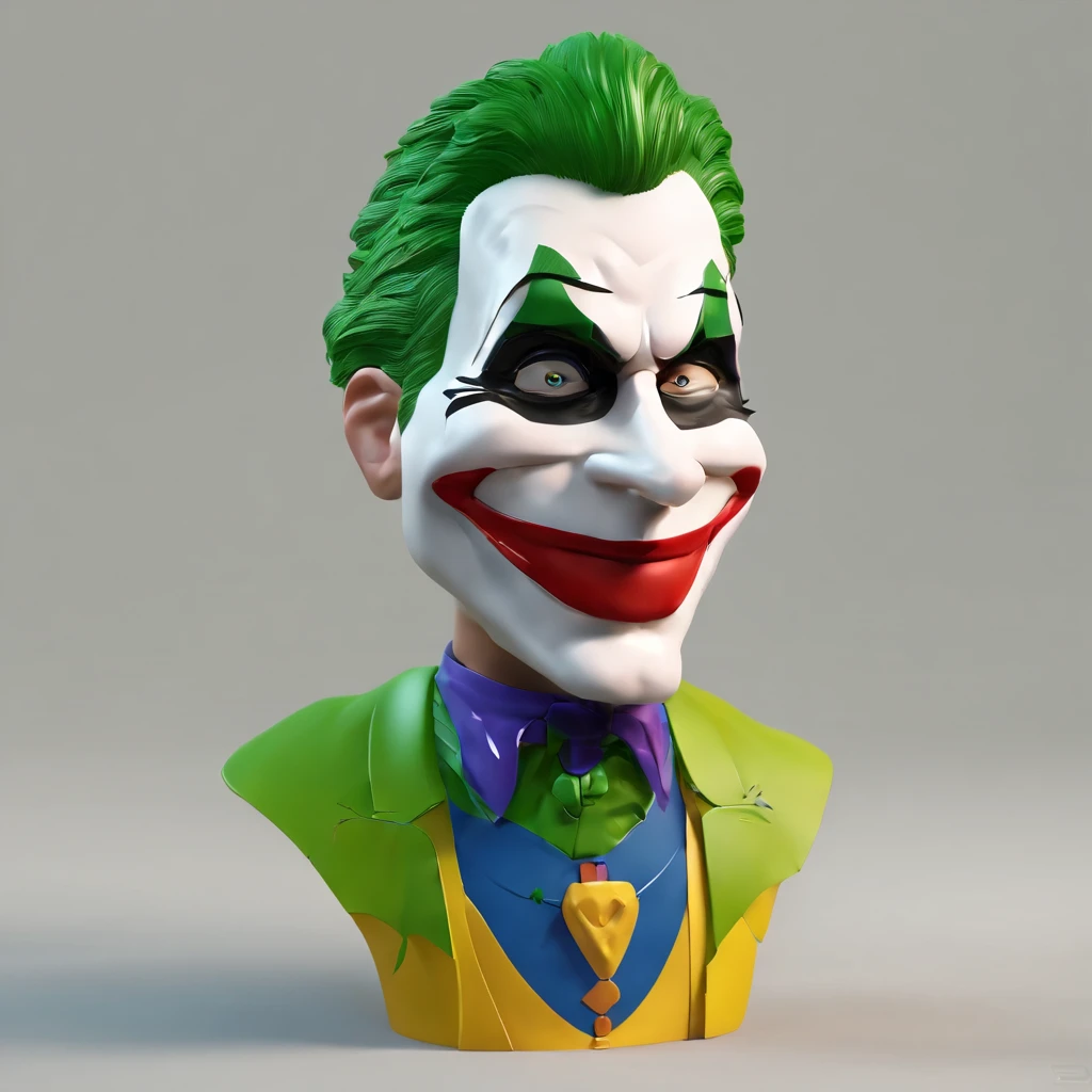 Joker from the batman standing and smile clear background