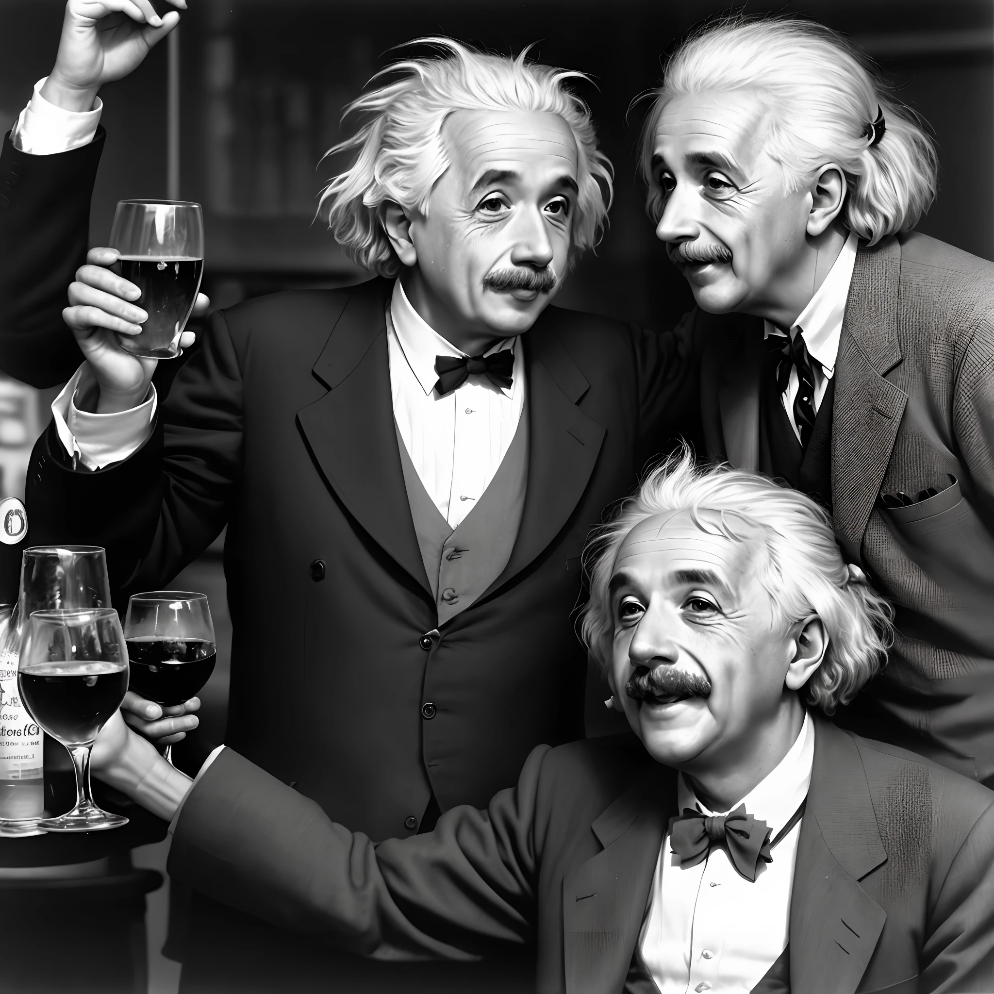 Albert einstein drunk