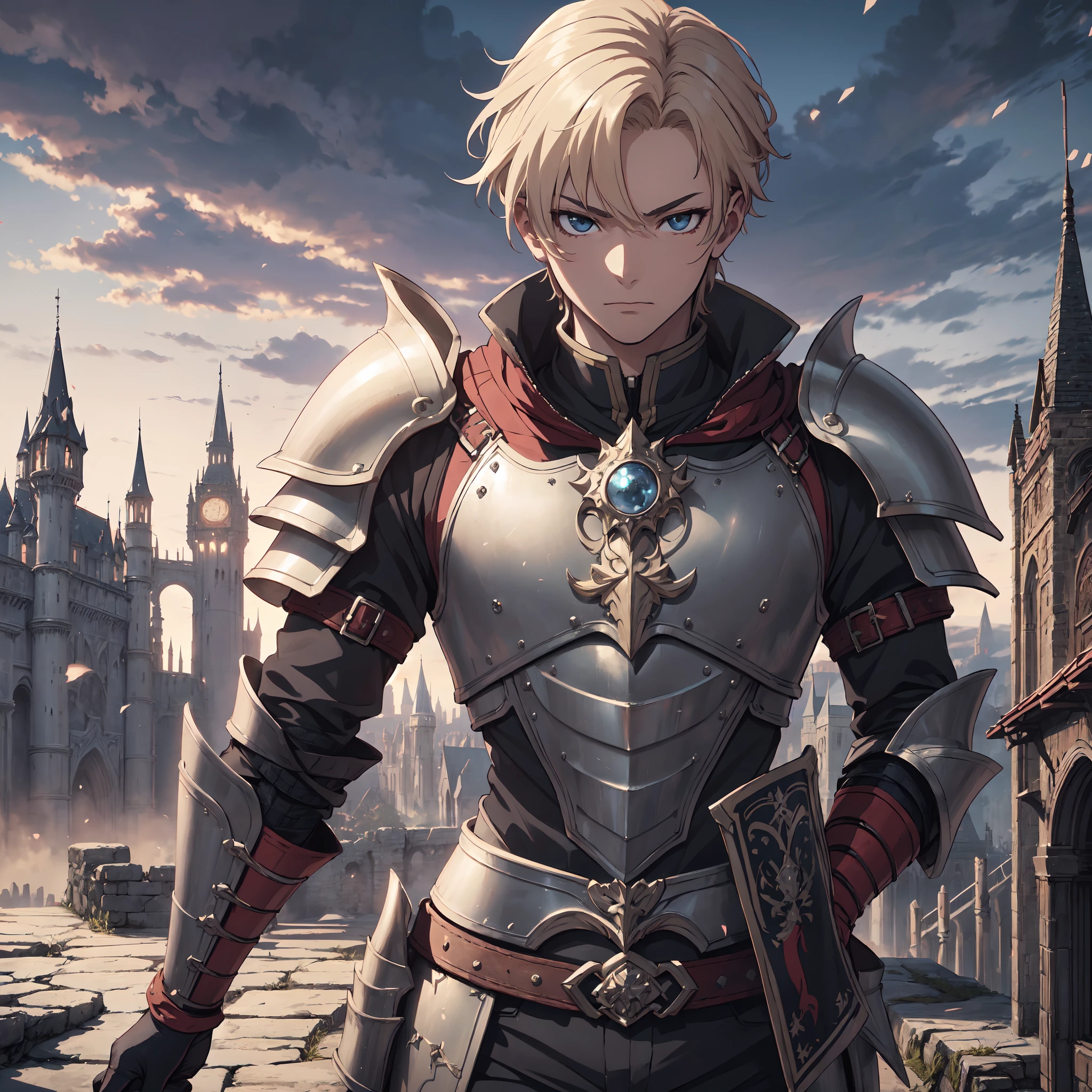 128K Ultra High Definition,
128K Ultra High Quality,
128K Ultra High Resolution,
Best Definition,
Best Quality,
Best Resolution,
Perfectly Detailed,
Perfectly Designed,
Extremely Detailed,
Extremely Designed,
Hyper Detailed,
Hyper Definition,
Hyper Quality,
Hyper Resolution,
Masterpiece,
(((Anime))),
Body Shot,
(((1 Boy))),
Handsome,
Mascular Body,
Hyper Detailed Short Hair,
(((Hyper Detailed Armor Plates))),
(((Hyper Detailed Cuirass))),
(((Hyper Detailed Baron Armor))),
(((Fantasy Castle Background Scenery))),