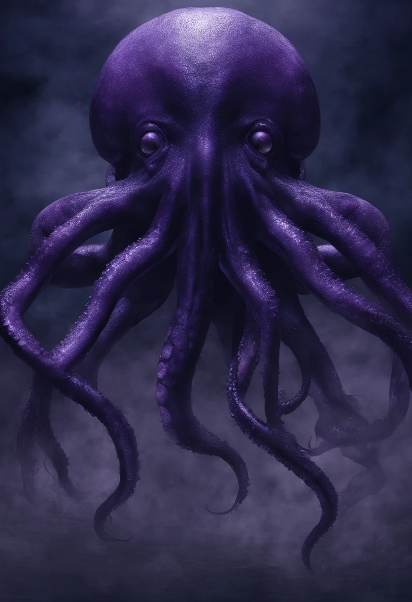 master part, melhor qualidade, [(A translucent purple octopus)+(((Vitreous skin)))] ,Luzes das estrelas，na cidade，fotorrealista, high resolution, circunstanciado, foco nítido