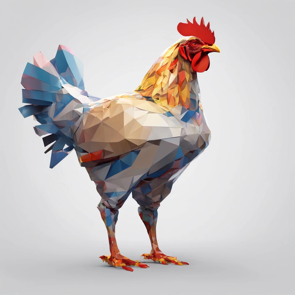 ((Man with a chicken head))、body builder、Only the head is a chicken human、Perfect centering,  Wear a student team jacket, Wearing sunglasses, Wearing headphones, cheerfulness, Standing position, Abstract beauty, Centered, Looking at the camera, Facing the camera, Approaching perfection, Dynamic, Highly detailed, Smooth, Sharp Focus, 8K, hight resolution, Illustration, art by carne griffiths and wadim kashin, White background、total、Full Body Angle、flying though the air