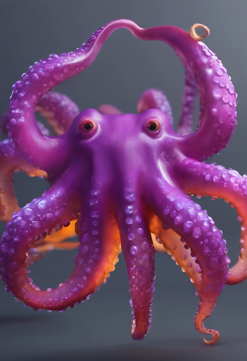 Make a striking yellow and blue octopus