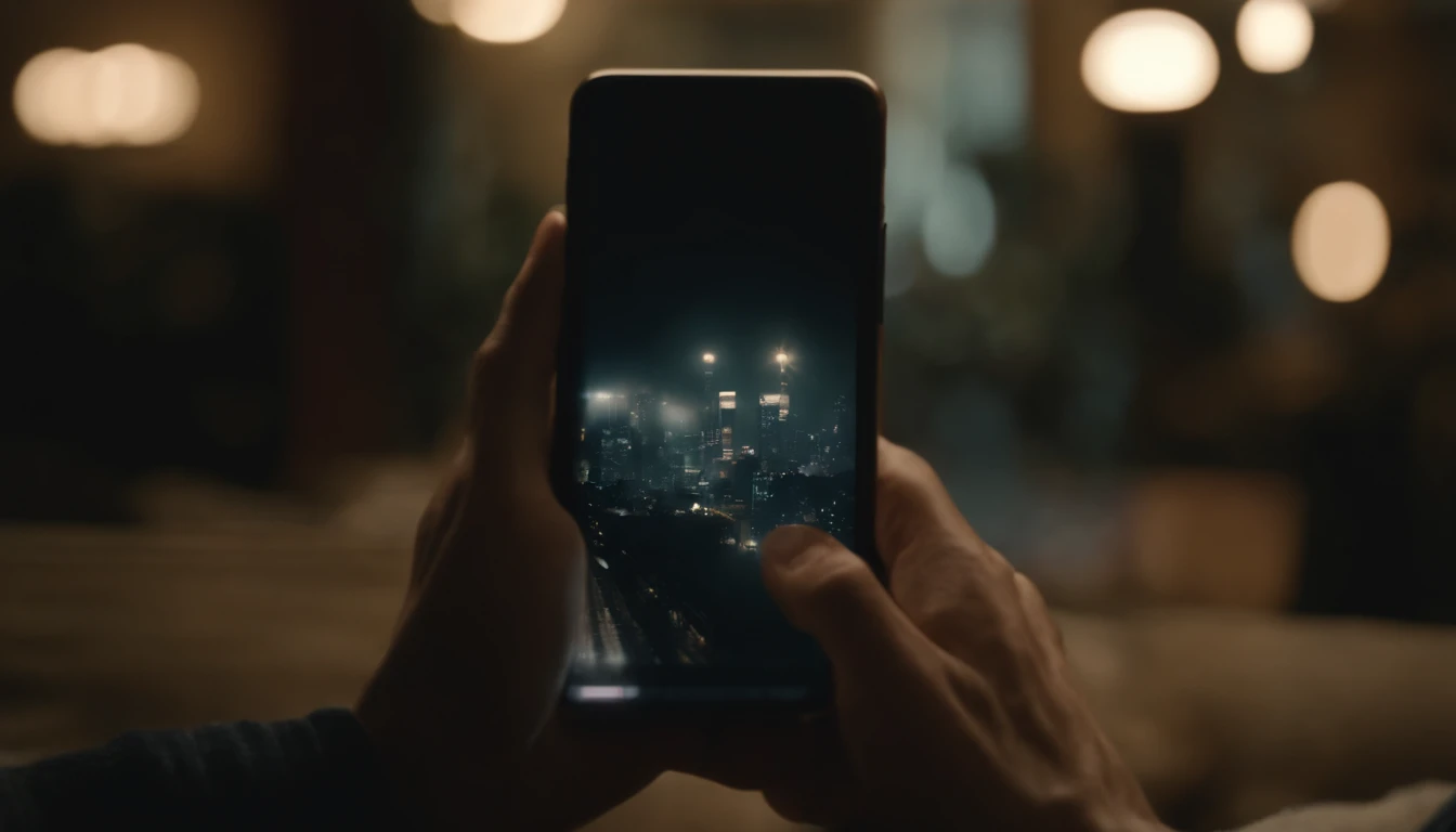 Japan Male Hands 1Person in hand holding smartphone facing backwards canny scary atmosphere realistic top-quality delicate Live Action realisitic a picture 8K ultra-detailliert