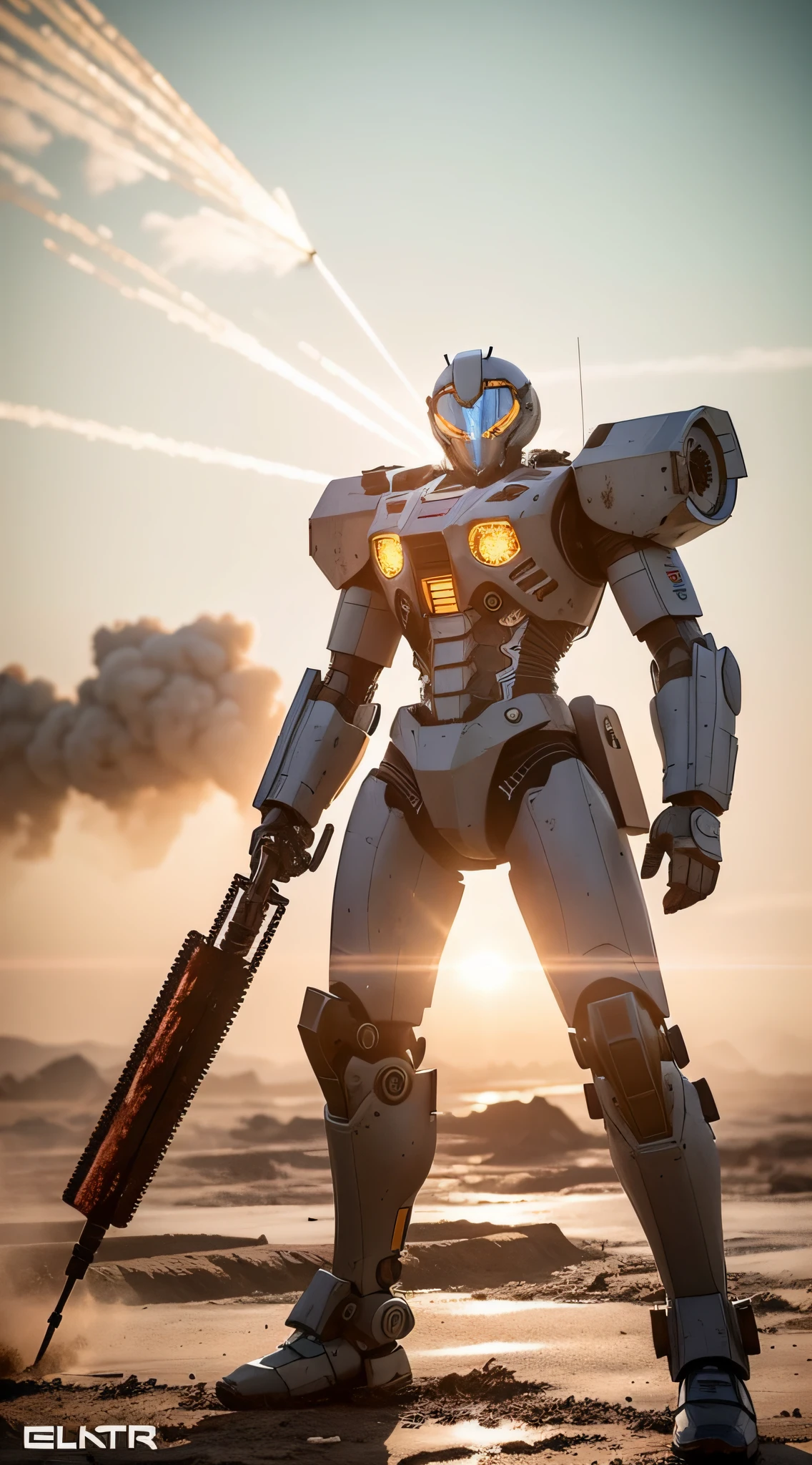 Look up at the perspective，（Digital artwork：1.3）（a sketch：1.1）Octane renders a wasteland，Swirling thick clouds，smog，Flying machines in the sky fierce battle，weed，Dilapidated houses，gravel path，Sunset，dark red color，（（A girl in a combat uniform stood in front of the badly damaged and broken mech）），（（The girl's long messy hair fluttered，Blood，closeup cleavage）），（Stubborn），（Steadfast），（blood stains at the corners of the mouth），（Messy long hair flying），（（（The mech was spattered with blood））），（Mars splashes），（（Broken upper body mech，Dropped mech fragments）），（Exposed wires），（（Mecha is depicted finely）），（（（super-fine））），shot at 8k resolution，petrol liquid，Firelight，Missiles streaked across the sky，weeds，gravel path，blasts，splashart，（（Dynamic speed lines：1.2）），Lithography in intricate details，dongh（Light particles：1.2），（game concept：1.3），（depth of fields:1.3),Global illumination,detail-rich，Trends on ArtStation，Epic shooting，Cinematic lighting