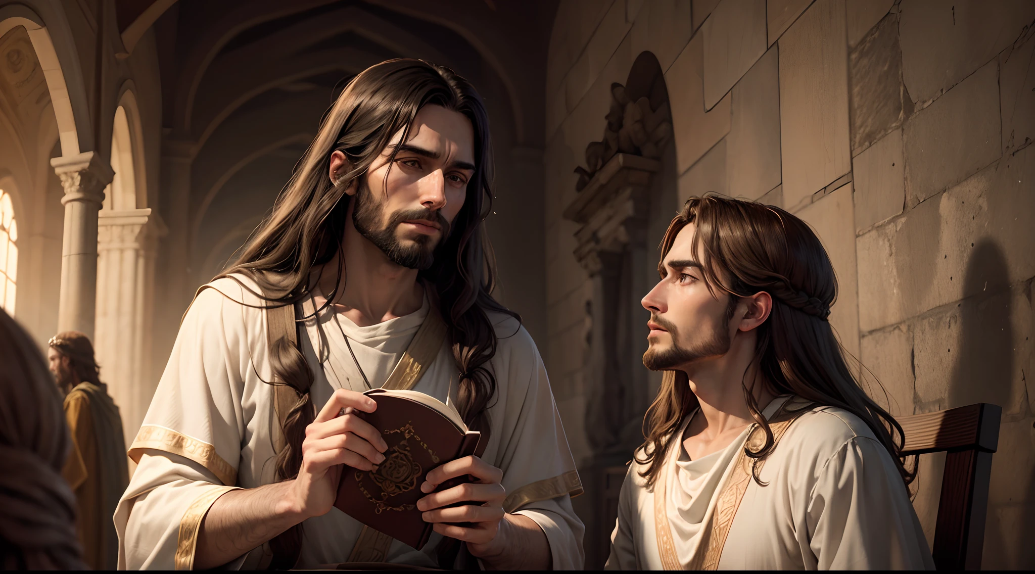 Jesus, 8k, realistic, biblical story ecclesiastes,