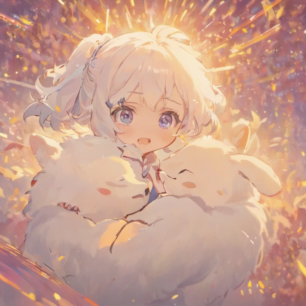 White hairs、fluffy fur、White puppy、Vigorous、Anime loving puppies、,, furry animal,Instagram icon、The loveliness that everyone looks back on、Falling from the sky to the ground、Office lady style clothes、