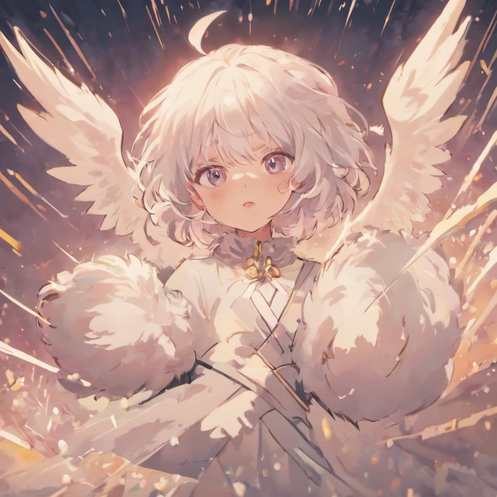 White hairs、fluffy fur、White puppy、Vigorous、Anime loving puppies、,, furry animal,Instagram icon、The loveliness that everyone looks back on、Falling from the sky to the ground、Office lady style clothes、