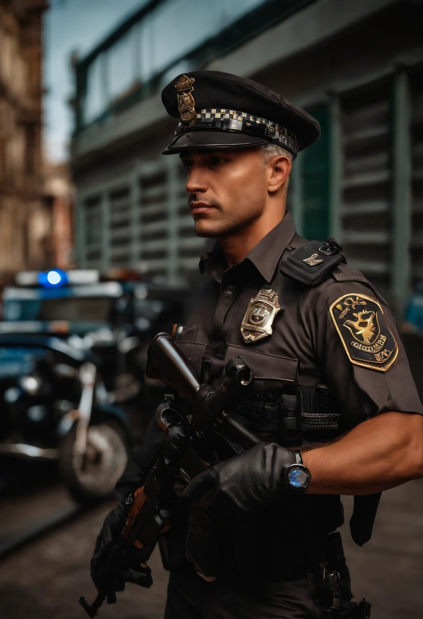 Homem Policial lindo ,
